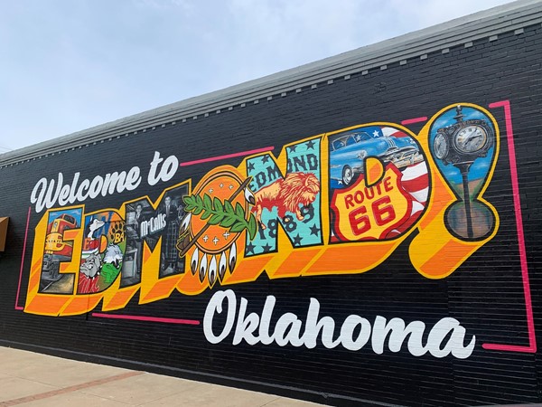 Who doesn't love a great photo op? This gorgeous mural is right by the Edmond Railyard 