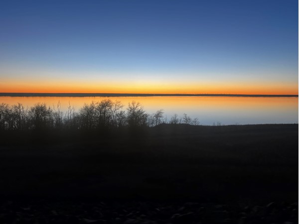 福斯湖日落. 西方最好的! 