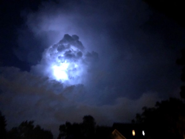 To take good photos of lightning requires a better camera than an IPhone