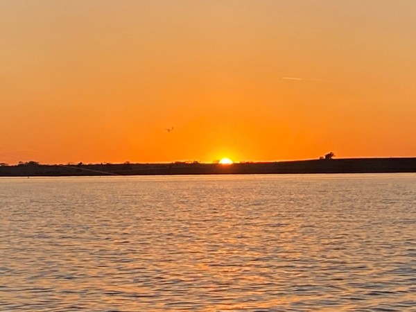 福斯湖的日落.  