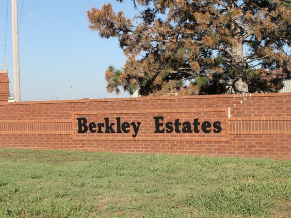Entrance into Berkley Estates