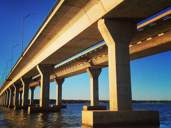 Oklahoma's second largest bridge over a waterway, Sailboat Bridge on Grand Lake is 2,548 ft.long