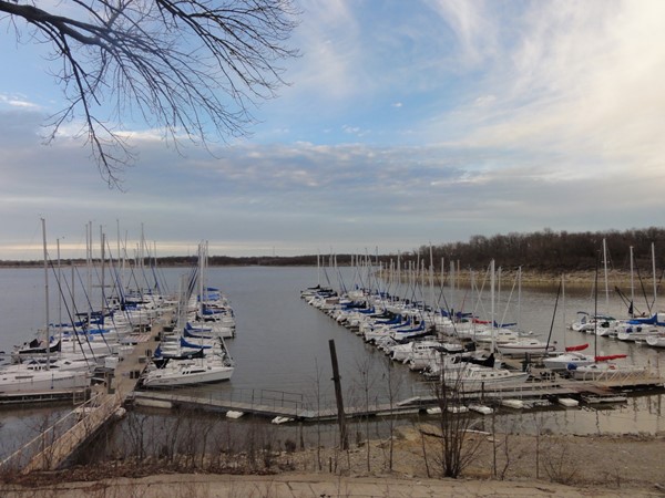Enjoy a day of sailing at the Red Bud Marina located on Oologah Lake in Rogers County