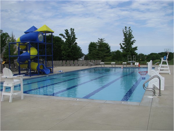 Two pools to choose from for adults and kids. Swim laps, practice diving, splash on the water slide