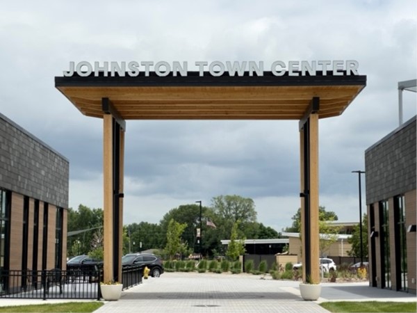 Impressive entrance to the Johnston Town Center on corner of Merle Hay Rd. and 62nd St.