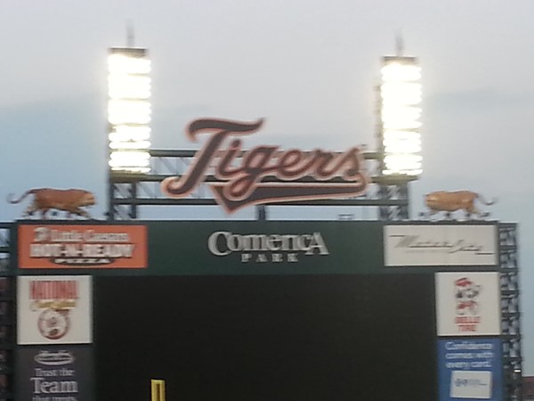 Summer nights at Comerica Park cheering for the Detroit Tigers