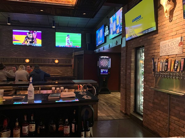 Pepper's Bar and Grill has a new look in their back bar. It's totally renovated and nice
