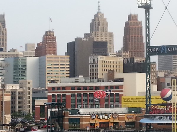 View of Downtown at Comerica Park