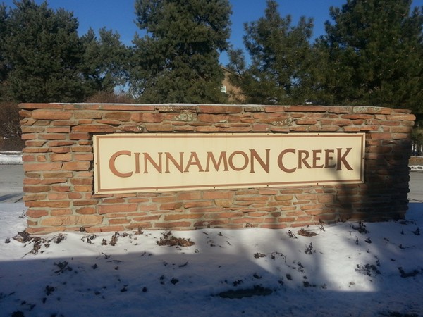 The entrance to Cinnamon Creek 
