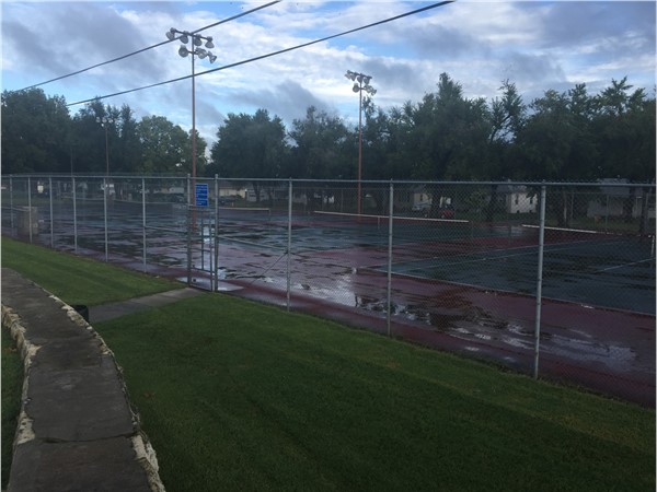 Tennis courts at 5th Street Park. Totaling five courts for your enjoyment, day or night