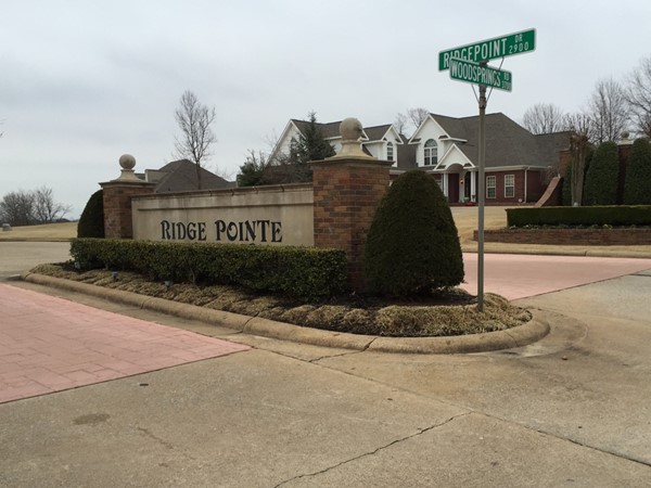 Ridge Pointe entrance 