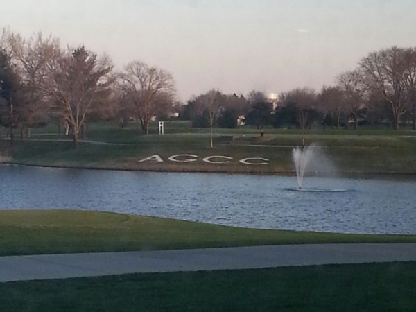 Ankeny Golf and Country Club. View of the pond.