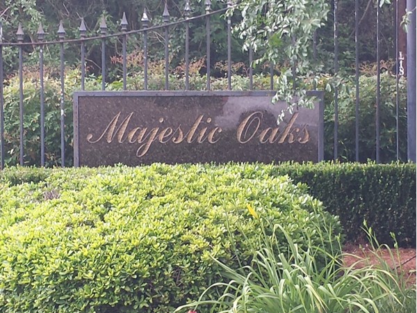 Majestic Oaks Entrance 