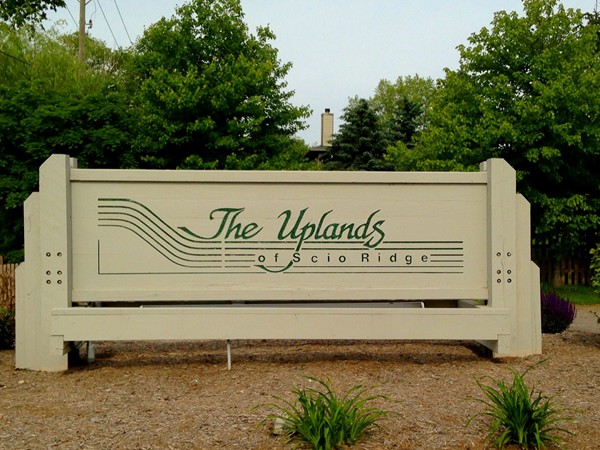 The Uplands of Scio Ridge development entrance
