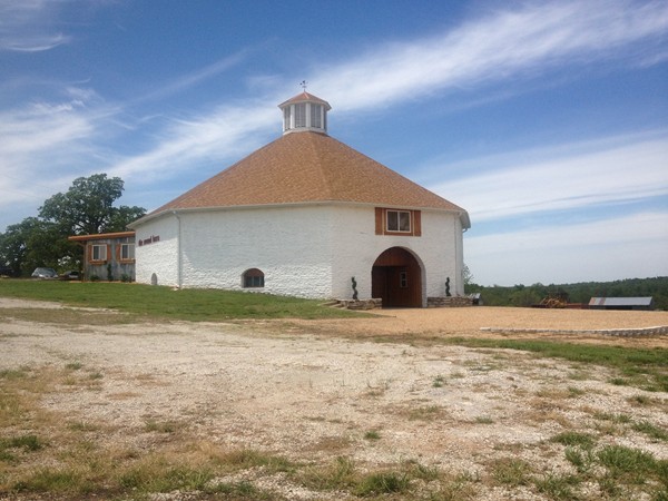 Another view of the Historic Gilmore Round Barn
