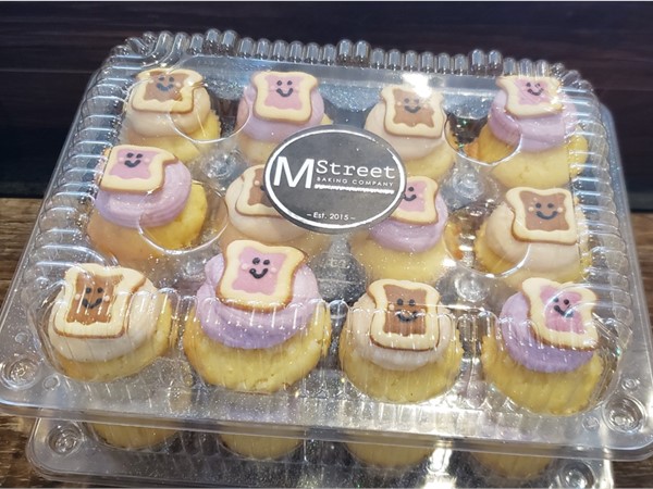 PB&J mini cupcakes at M Street Bakery at 117 N Michigan Ave in Howell