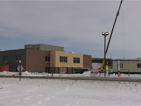 Fort Riley Middle School under construction