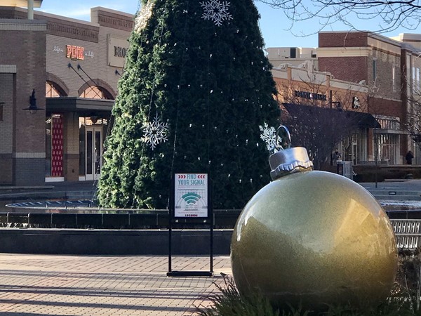 The fountain's have been replaced for magical holiday fun