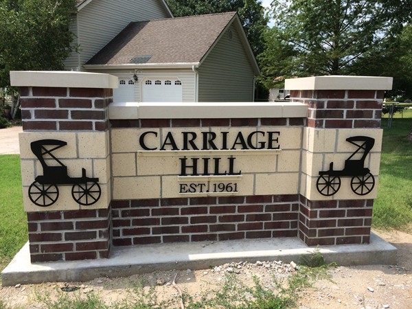 Carriage Hill entrance sign