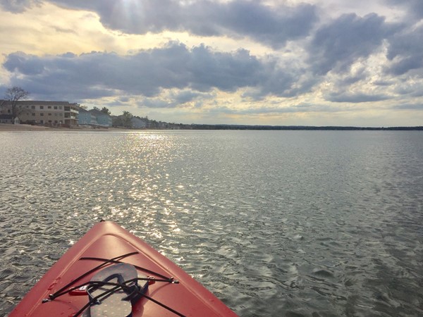 East Bay is empty in the spring; no docks, jet skis or boats to dodge! Paddle safe