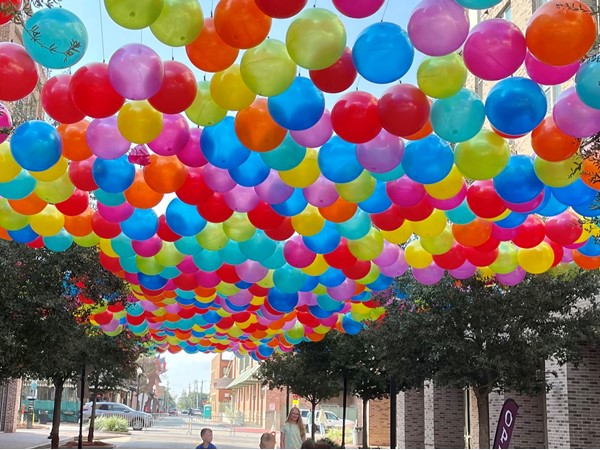 FooFoo Fest Balloon exhibit in Downtown Pensacola