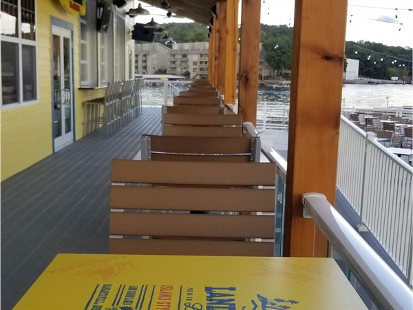 Outside deck area at LandShark Bar & Grill