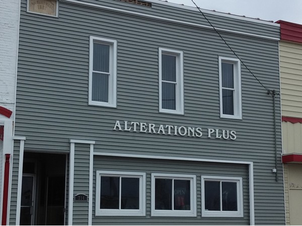 Alterations Plus in Downtown Mount Morris.
