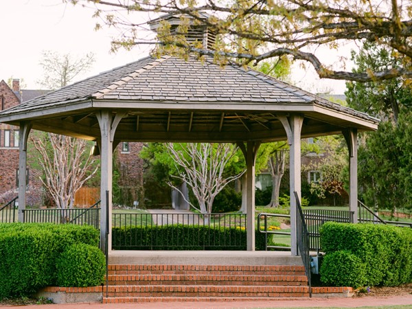 The Gazebo in Kite Park known for hosting the Nichols Hills Band in the summer months 