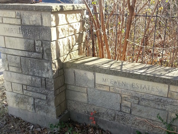 Mcewen Estates entrance marker