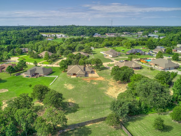 Aerial view of Forest Oaks Estates 