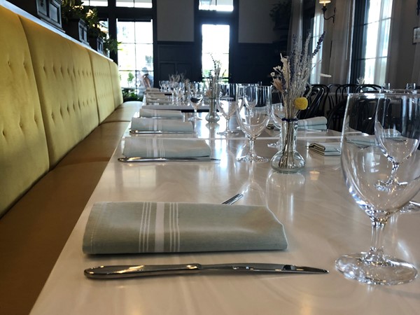 Amazing place settings waiting for you to have an amazing meal at Verbena