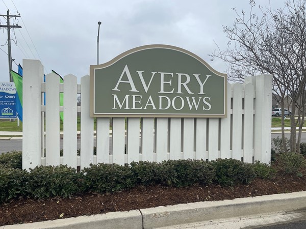 Avery Meadows entrance