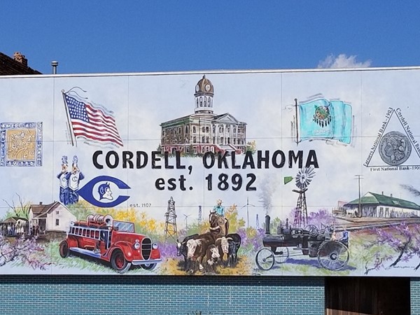 Mural in downtown Cordell 