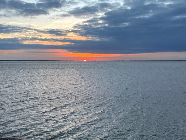 Sunset over Lake Hefner