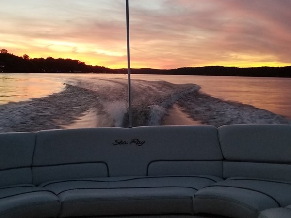 Sunset cruise on the Lake of the Ozarks