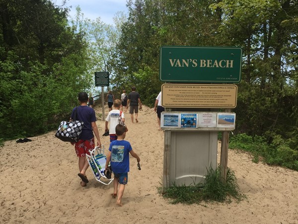 Visit Van's Beach on Lake Michigan for a great day of family fun