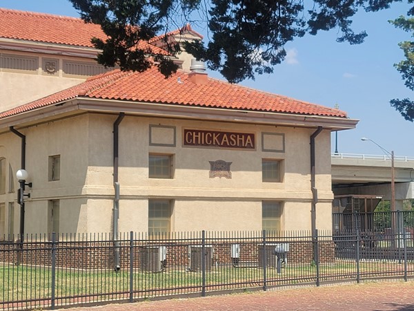 Check out this old train station in Chickasha