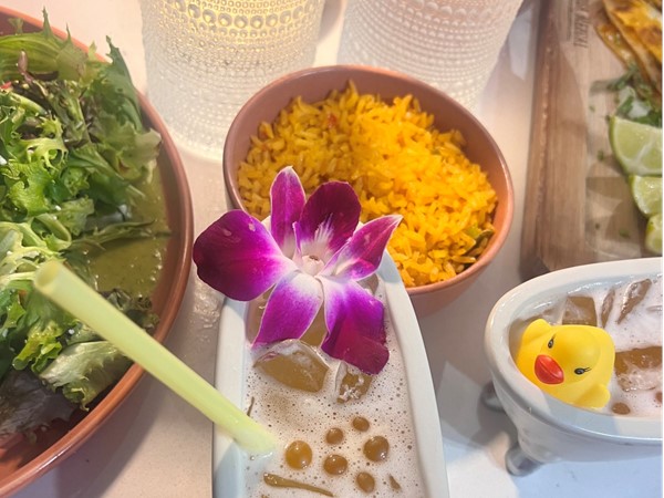 Rosa Mezcal offers a modern twist on traditional Mexican cuisine, featuring inventive cocktails 