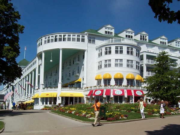 As you approach The Grand Hotel you notice how massive and beautiful the hotel is