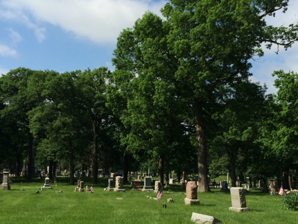 Beautiful view of Woodland Cemetery