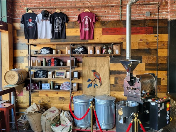 T-shirts, coffee mugs, and more at Red Beard Coffee