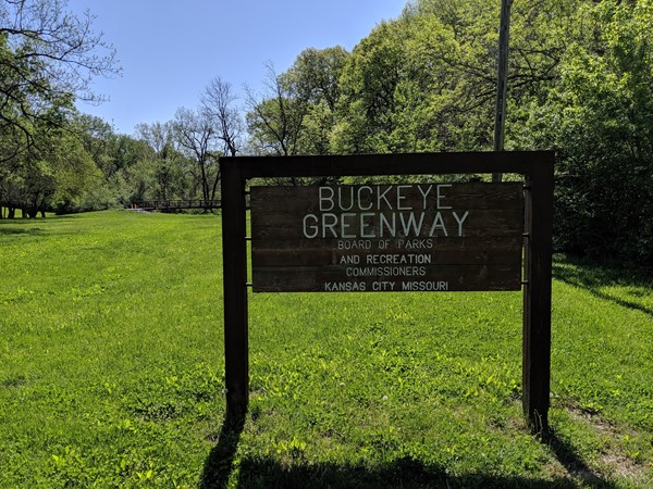 Buckeye Greenway, located across from Chouteau Elementary features hiking trails and a creek