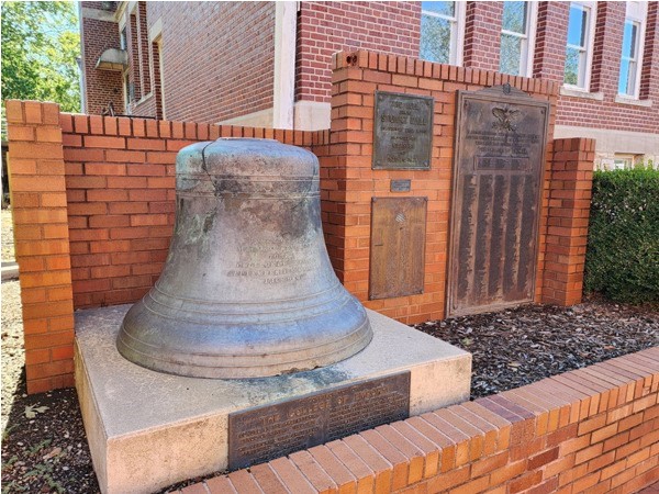 The bell hung in Stuart Hall, the first building on the campus of College of Emporia