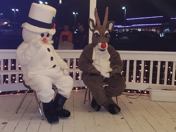 Frosty and Rudolph came out to see everyone too 