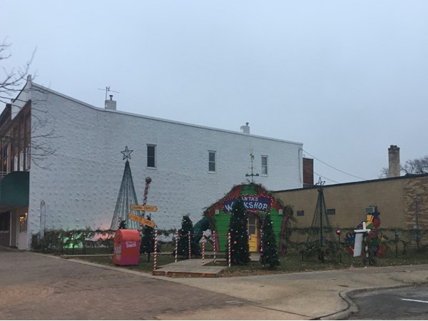 Santa's workshop in Downtown Cedar Falls