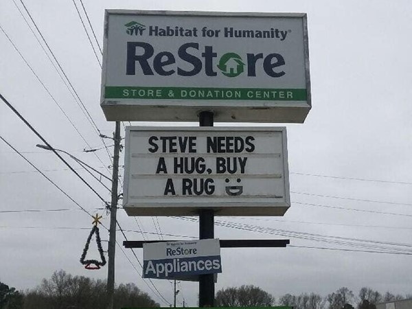 Go give Steve a hug and do a little shopping for a good cause