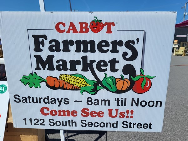 Cabot Farmers Market for the freshest produce