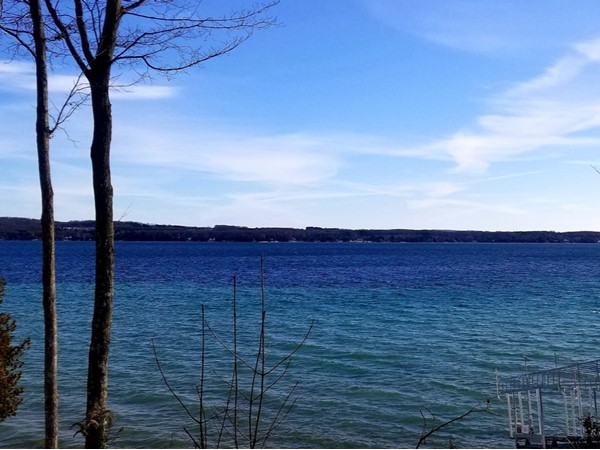 No matter the season, you will see a stunning view on Torch Lake