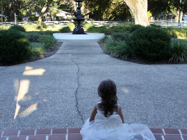 Oak Crest Mansion - The beginning of so much - one of many flower girls to visit the mansion