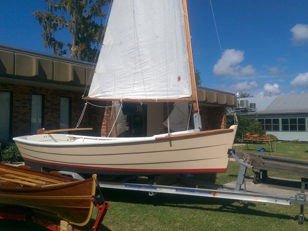 One of the classic sailboats on display at the Madisonville Wooden Boat Festival 